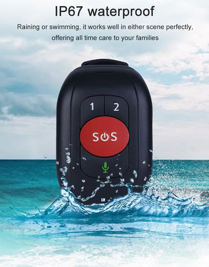 Elderly 4G SOS GPS Watch GPS Tracking Wristband Bracelet Emergency Alarm GPS Tracking Heart Rate Blood Pressure Monitor