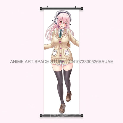 Video game Wall Artwork Canvas Scrolls Picture Anime Movie Role Poster Hanging Painting Print Home Decoration For SUPER SONICO