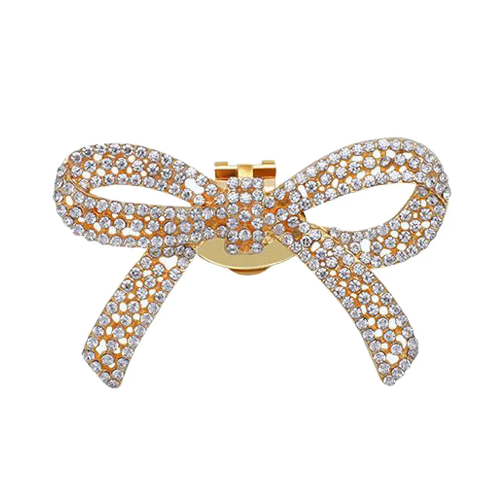 1PC Shiny Bows Shoes Decoration Clips Wedding Shoes High Heel Rhinestone Charm Buckle Clips Detachable Bride Shoes Accessories