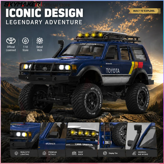 JXC LC80 4WD Brushed RC car  2.4GHz RTR 1/12 Electric Remote Control Electric Off-Road Climbing Car Model Cars Toys Gift