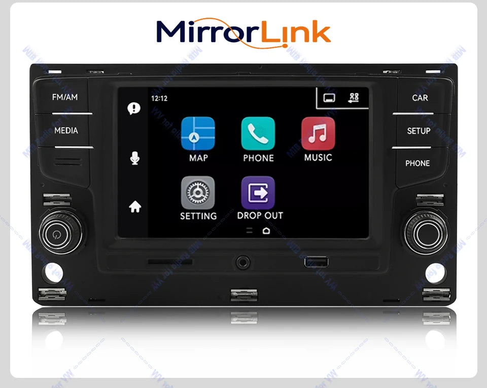 Noname 5GD035280B MIB Carplay Car Radio for VW Golf MK7 MK7.5 Passat B8 Sportvan Tiguan Bluetooth 6.5 inch Android Auto Player
