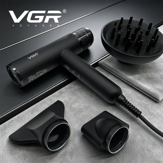 VGR Hair Dryer Professional Brushless Motor Barber Hair Dryer Machine 110000 RPM Air Blower Negative Ion Hair Salon Dryer V-427