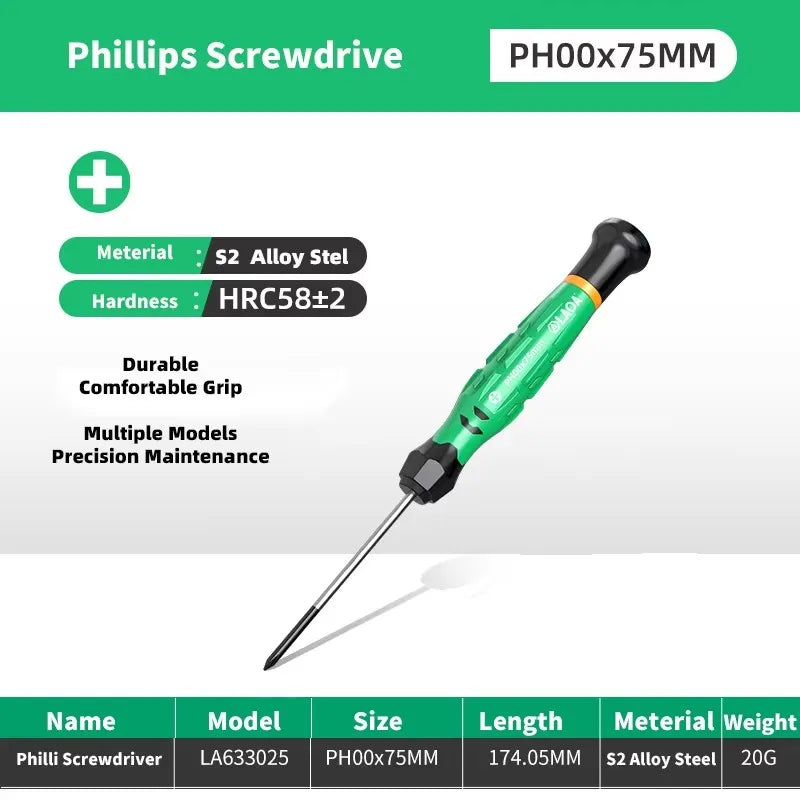 LAOA 1pcs precision screwdriver SL1.0-4.0 screwdriver phillips mini screwdriver phillips screwdriver plum blossom T5-T20
