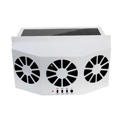 NEW Solar Powered Car Exhaust Fan Car Window Fan Cooling Radiator Energy Saving Auto Coole Portable Deodorization Ventilator