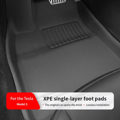 For Tesla Model 3 XPE Floor Mats Black Pad Foot Pad Tesla Liner Fully Surrounded Floor Mats  left-hand drive right rudder