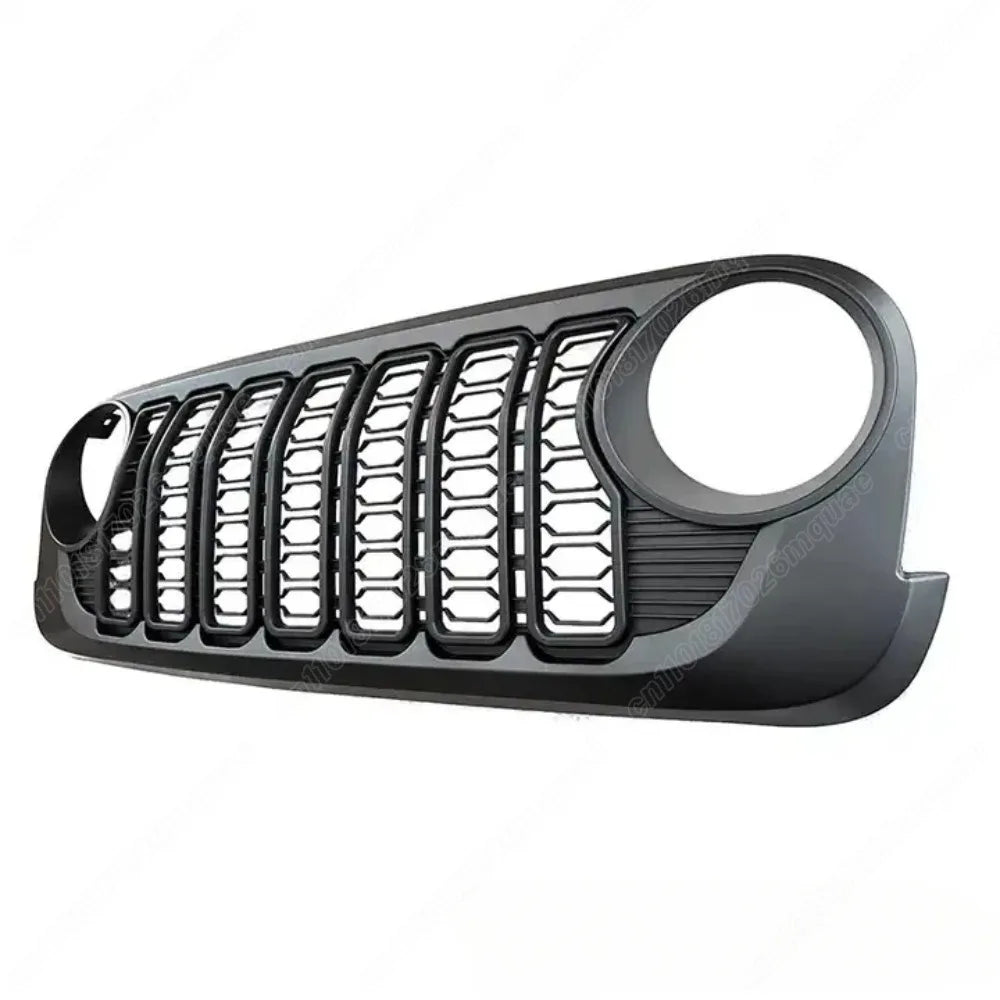 For Jeep Wrangler JK JKU 2007 2008 2009 2010 2011 2012 2013 2014 2015 2016 2017 Lantsun J400 2024 Style Front Bumper Mesh Grille