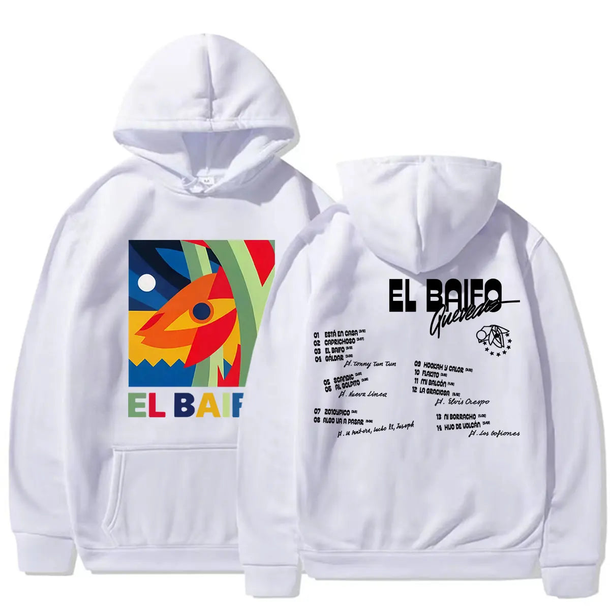 Rapper Quevedo EL BAIFO Album 2026 Tour Sweatshirt Men Women Clothes Fashion Aesthetic Hoodies High Quality Casual Fleece Hooded