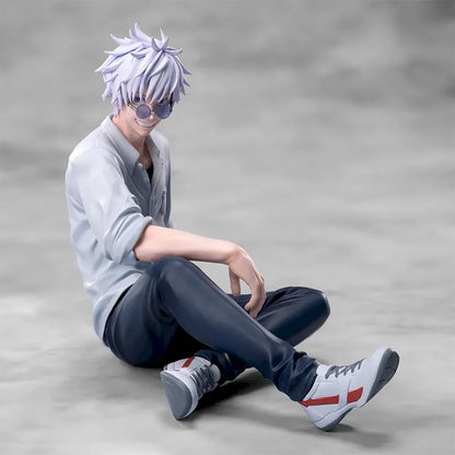 Hot 10CM Jujutsu Kaisen Anime Satoru Gojo & Geto Suguru Yumemirize Sitting Posture Action Figure Genuine Model Figurine Toy