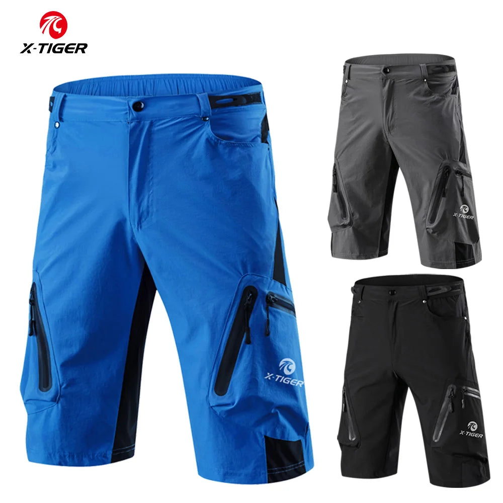 X-TIGER Men's Casual Cargo Shorts Multi-Pocket Outdoor Hiking Work Pants Summer Sports Shorts Motorcycle Riding Shorts