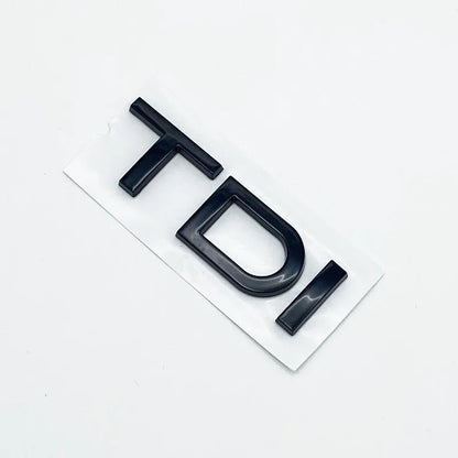 3D Chrome Glossy Black ABS TDI TFSI Car Rear Emblem Sticker for Audi A1 A3 A4 A5 A6 A6L A7 A8 S3 S6 Q3 Q5 Q7 TT S RS