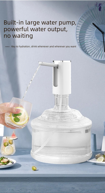 Automatic Folding Water Dispenser Household Bottled Water Fingerprint Child Lock Electric Small Mineral Water Suction Machine