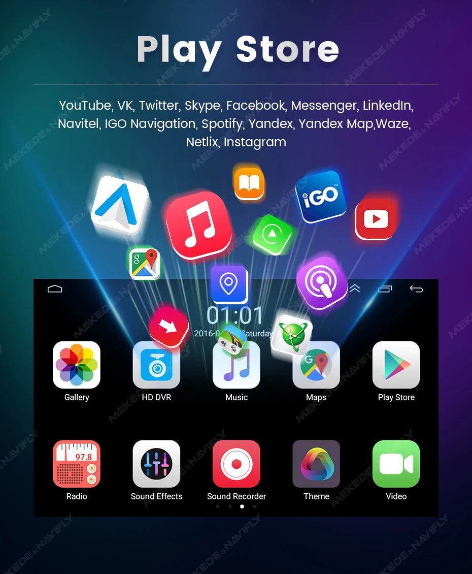 MEKEDE Android Autoradio For Volkswagen Passat b6 b7 golf 5 6 Polo Jetta Skoda Car Radio Multimedia PlayerGPS WiFi RDS Carplay