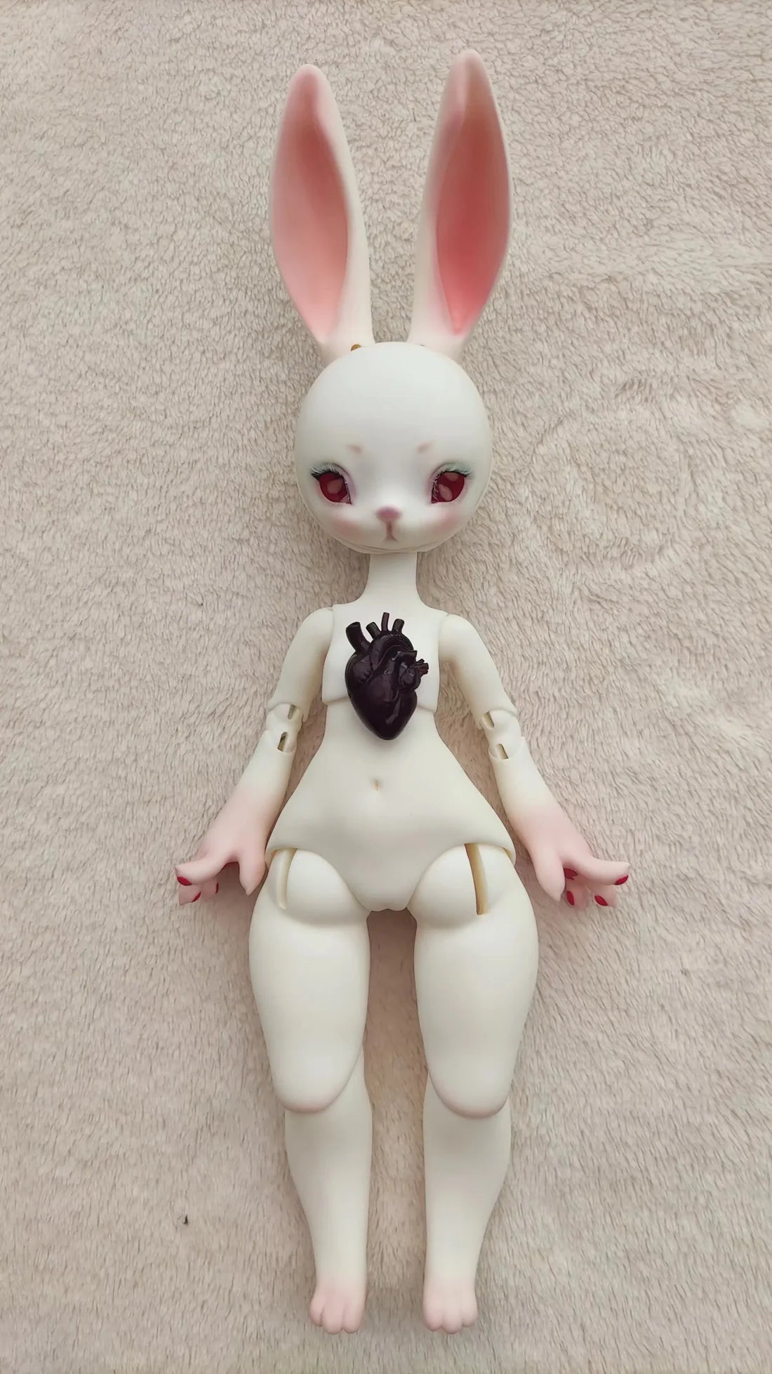 2026 1/6 New Fashion Rabbit Double Headed Animal BJD Mask Rabbit High Premium Resin Spot Makeup quality doll free shipping