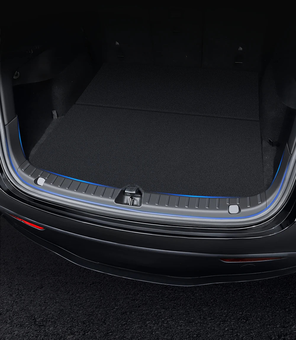 YZ For Tesla Model Y Juniper 2026 Trunk Sill Plate Protector TPE Rubber Protector Tesla Threshold Bumper Pad Prevent Scratching