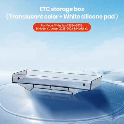 YZ For New Tesla Highland Model 3/Y/YL Juniper Tray Magnetic Under Screen Fold Storage Box ETC Screen Storage Box