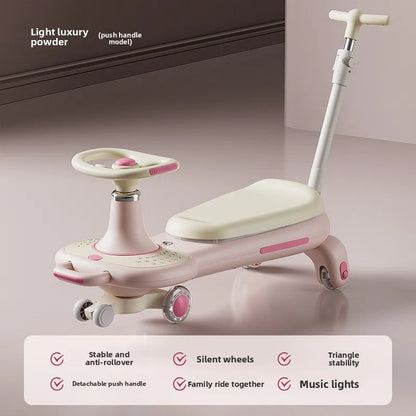 Twist Ride Car Two Seater Toddlers Adults 2025 Model Baby Swinging Car Adults Can Sit Children's Wiggle Car