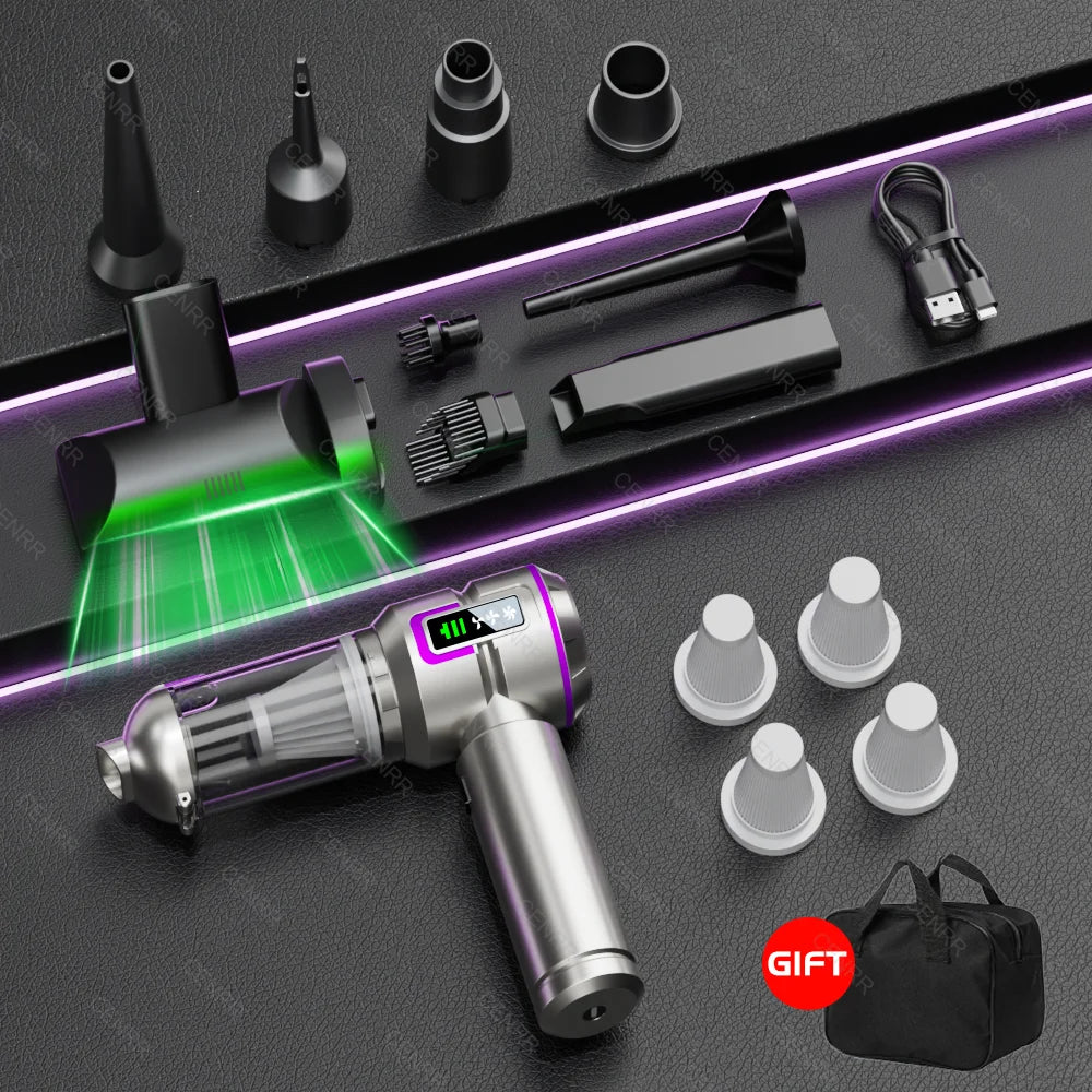 NEW Car Vacuum Cleaner 998000PA Mini Cordless Powerful Portable Car Vacuum Cleaner for Home Handheld Blower Car Cleaner