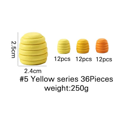 Wooden Baby Montessori Toys Creative Loose Parts Toys Rainbow Blocks Constructor Set Nordic Sensory Toy Waldorf For Toddler Gift