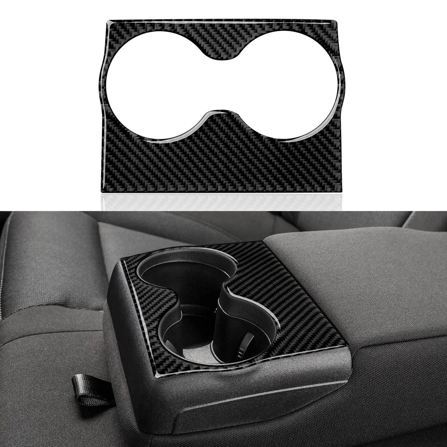 For Chrysler 300 (2011-2014) Car Center Console Gear Shift Panel Steering Wheel Cover Carbon Fiber Interior Sticker Accessories