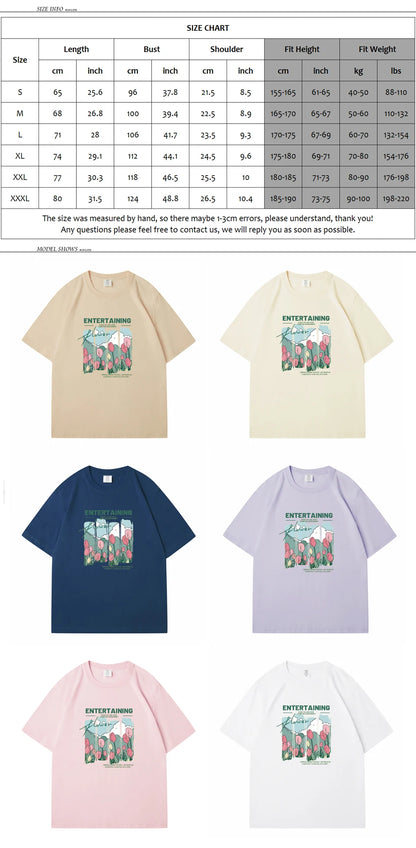 WAVLATII Women New Comics Flowers Printed T shirts Female Beige Streetwear Summer Tees Lady Casual Short Sleeve Tops WT2329
