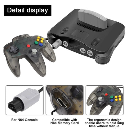 8 Colors Wired Gamepad For N64 Console Joypad Control for N64 Classic Joystick Retro Game Console Gamepad Accessories