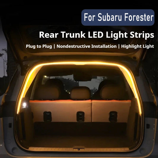 Rear Trunk LED Light Bar Strips Trunk Interior Decorative Lamp Strip Fit For Subaru Forester Interior Accessory Atmosphere