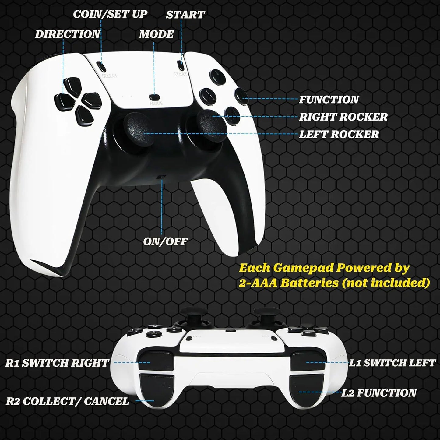 M15 4K game console home mini video game 64G retro console 128G player HD video game stick 2.4G dual wireless control PS1 gift