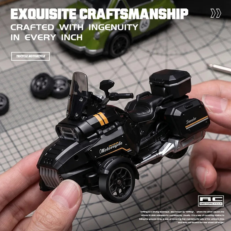 1:43 Remote Control Tricycle 4WD Type-C Charging RC Drift Car Kids Electric Toy Car Children's Gift
