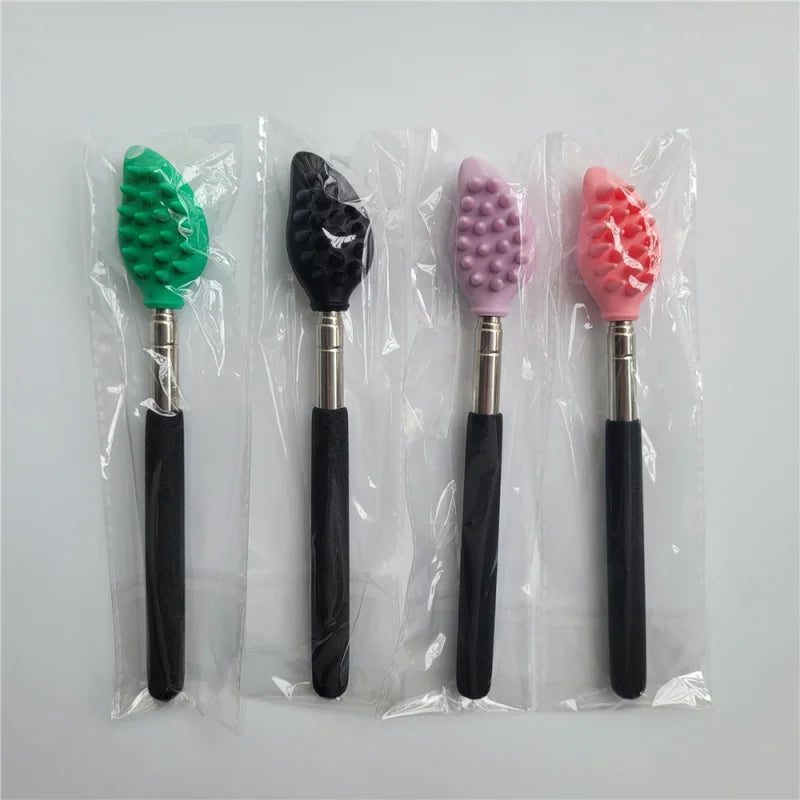 1/4 pcs mix Itch Back Scraper Massager Brush Extendable Telescopic for Itch Tool Silicone Health Massage Tools Body Relaxation