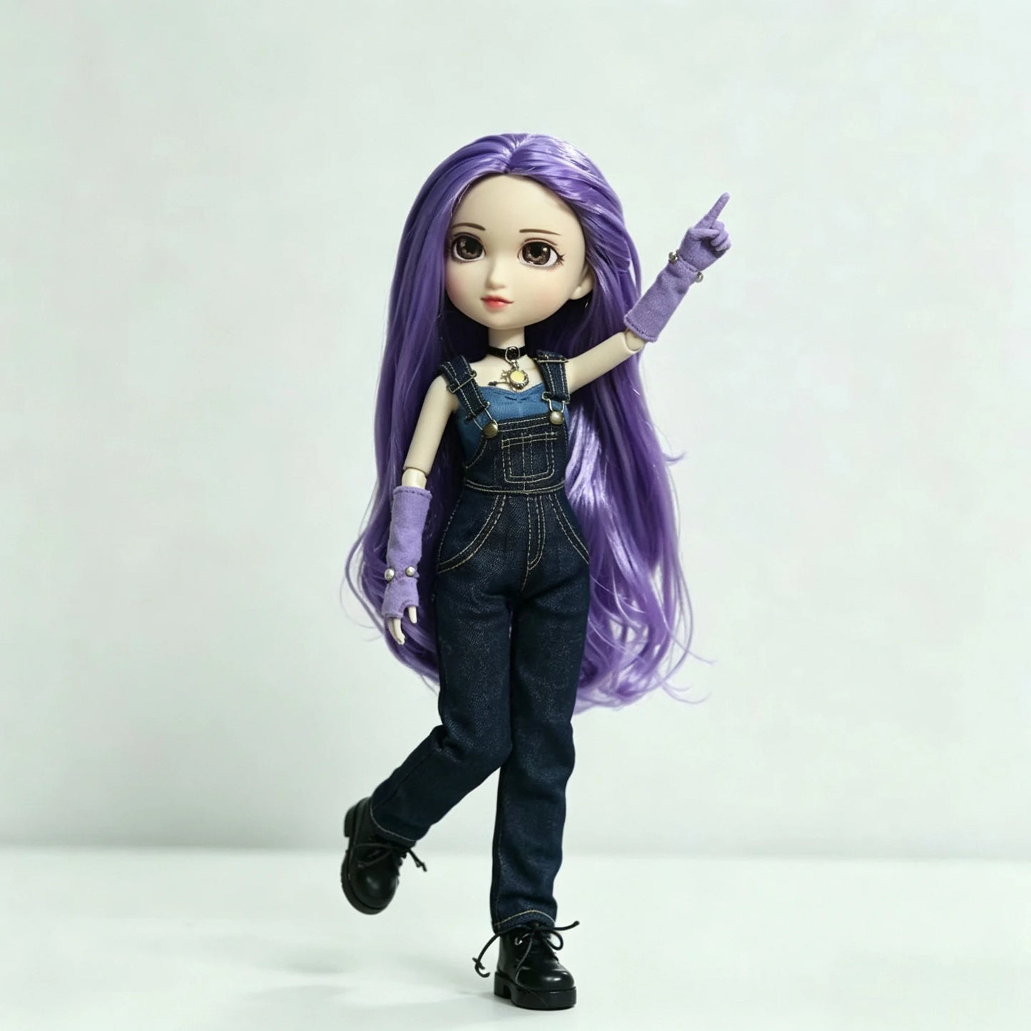 Fashion Doll Original 5-inch BJD Doll: Beiji Dihua'er Cute Art Figure with Articulated Joints and Doll Clothes