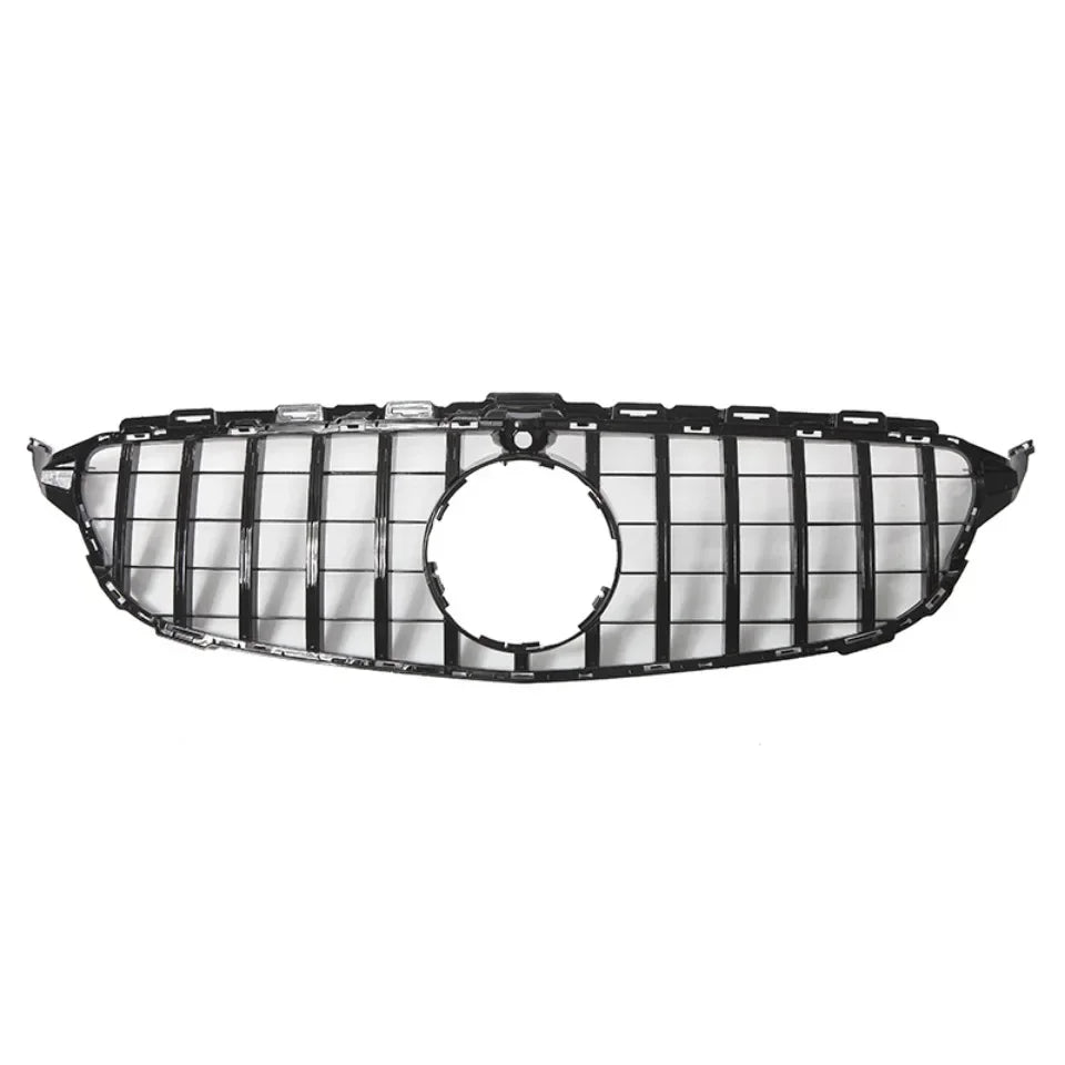 XVIP GTR Style Front Racing Grille For Mercedes Benz C-Class W205 2015-2018 C180 C200 C300 Chrome Diamonds Style Bumper Grilles