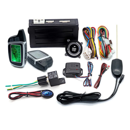 Universal Car Alarm Keyless Entry System Smart APP Start Stop System for Cars Auto Ignition Button with Remote Starter Start Kit