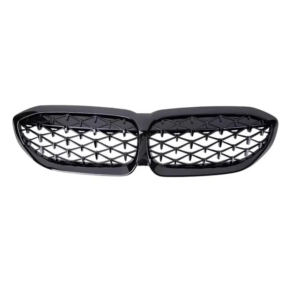 XVIP Front Bumper Kidney Grill Diamonds Style Grille For BMW 3-Series G20 G21 2019-2022 318i 320i 320d 330i 340i 340d M Sport