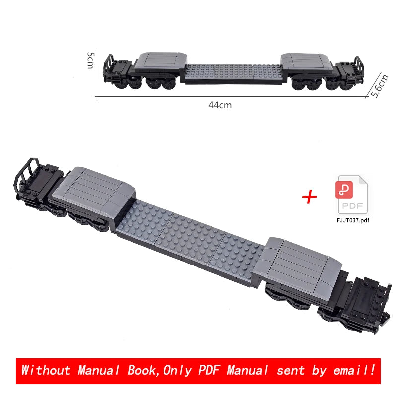26cm Retro Double-Deck Passenger Train Car Building Blocks Model Green Gray Classic Train Display Toy for Hobbyists