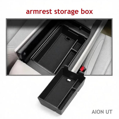 Armrest Storage Box Organizer For GAC AION UT 2025 2026 Car Organizer Interior Accessories