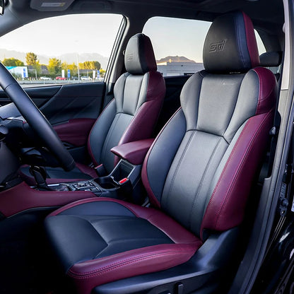 Custom Fit for 2004-2019 2020 2021 2022 2023 2024 2025 Subaru Forester Car Accessories Seat Covers 5 Seats Top Quality Leather