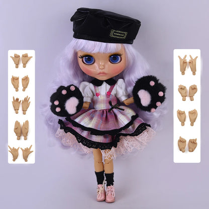 ICY DBS Blyth Doll 1/6 Joint 30cm tan Skin Glossy Face Female Set Doll BJD Toy Gift