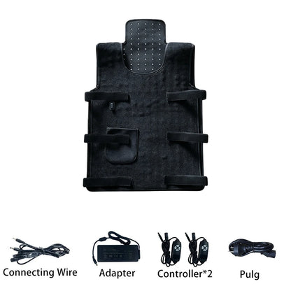 Red Light Therapy Vest for Back,Shoulder,Abdomen 660nm&850nm Infrared Light Therapy Pad Wearable Wrap Pain Relief Device