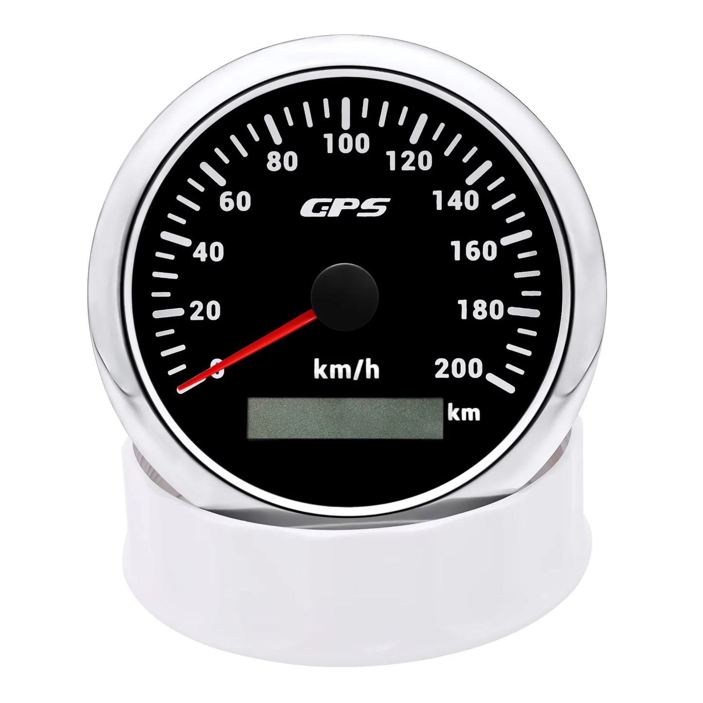 A 85MM GPS Speedometer For Motorcycle Marine Boat 30~200 Kmh Boat Car Truck Speed Gauge Meter With GPS Antenna 7 Color Backlight
