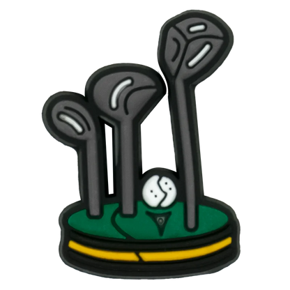 1/25PCS Golf & Lifestyle Shoe Charms Set DIY Decorative Pins Yoga Gardening Pizza Clogs Sandals Accessories Decorations Gifts
