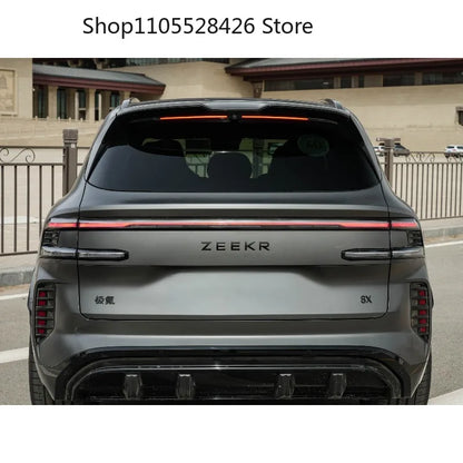 For ZEEKR 8X Modified Logo Car Decoration Tail Metal Matte Black Sticker Car Accesorios Para Auto 8X Front Rear Emblem Cover