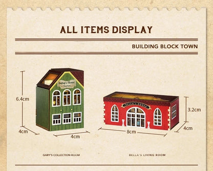 Case Wooden Miniature Doll House DIY maiso Handmade Assembly Model Building Kit 3D Puzzle Toy Birthday Gift Dollhouse Miniatures