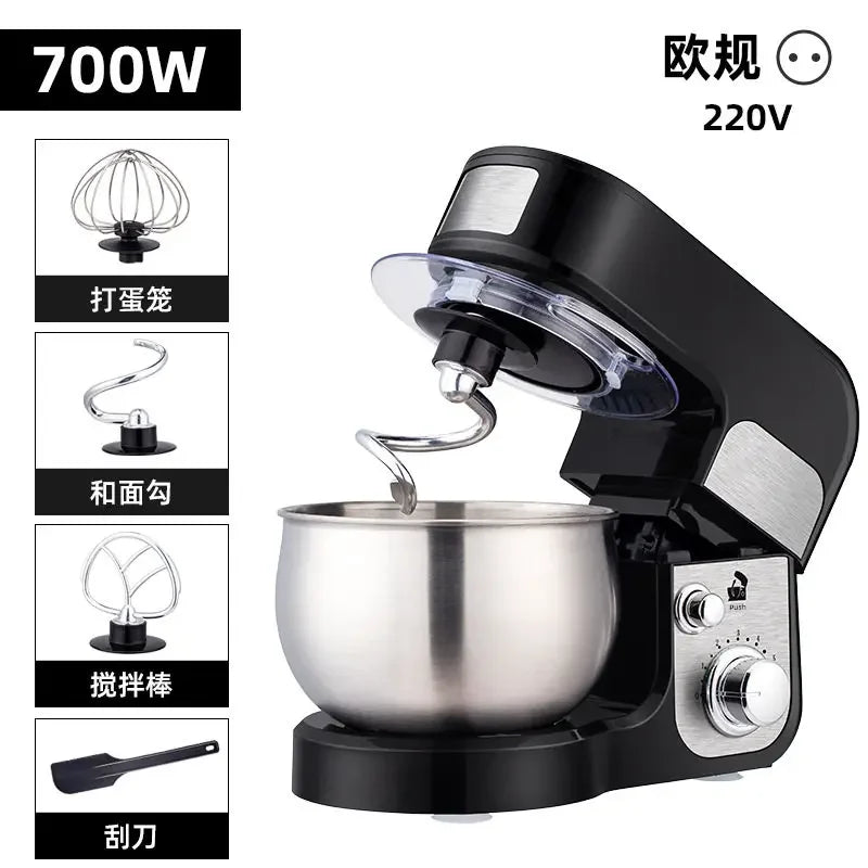110V/220V Dragon Stand Mixer Small Household Multi-function Dough Kneader Cream Whisker Automatic WWW