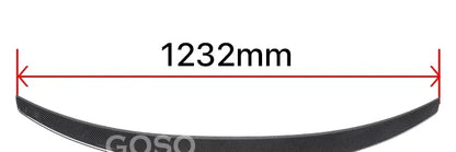 Carbon Fiber Rear Bumper Lip Trunk Wing MP M4 PSM Style Roof Spoiler Kit For BMW 3 Series F30 F31 F35 2012-2019 Gloss Black