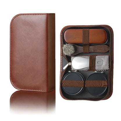 Professional Shoes Care Kit Quick Polish Leather Shoe Brush Cleaning Set Keep Shiny Clean Tools for Boots Sneakers