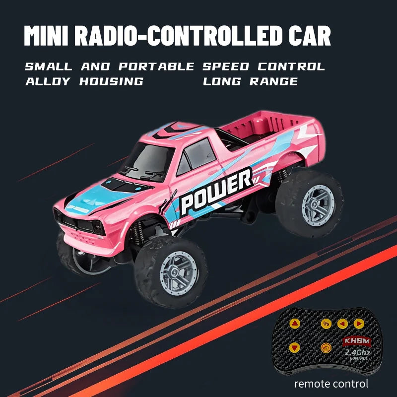 Top RC Car MINI Alloy 1/64 Remote Control Car Convenient to Carry 60 Minutes of Work Time Children's Gifts Electronic Toys