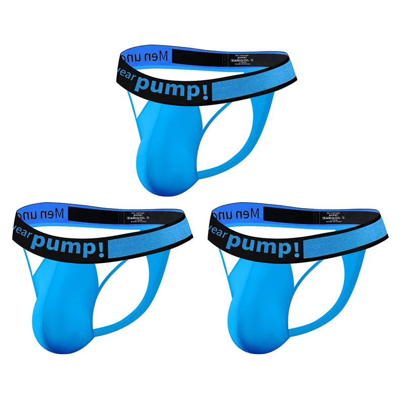 Men's Modal Soft Skin-Friendly Lightweight Thong, Front Double Hollow Out Single Thong Design, Contrast Waistband Underwear