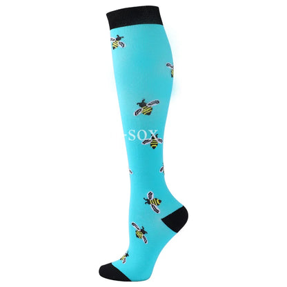 1Pair New Compression Stockings 20-30Mmhg Knee High Sports socks Fit Medical Varicose Veins Pregnant  Edema Diabetes Circulation