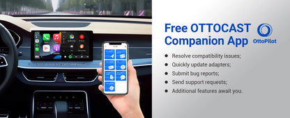 Ottocast Play2video Pro Ai Box Wireless CarPlay Android Auto Adapter Built in Youtube Netflix for Car with Wired Carplay