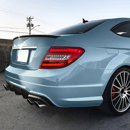 Rear Spoiler Wing for Mercedes Benz Coupe C204 For 2011-2014 AMG Car Trunk Tail Fin lid Guard splitter decoration Cover Tuning